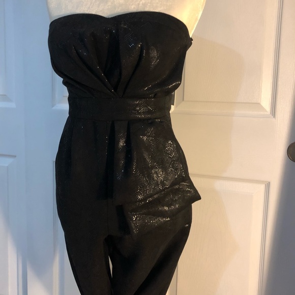 So Glam! Black Snakeskin Print Jumpsuit - Picture 7 of 11